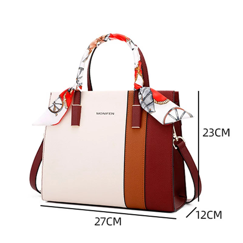 New Genuine Leather Women Bags Fashion Luxury Handbags Women Bags Designer Cowhide Leather Shoulder Bag Women Brand Luxury Bags