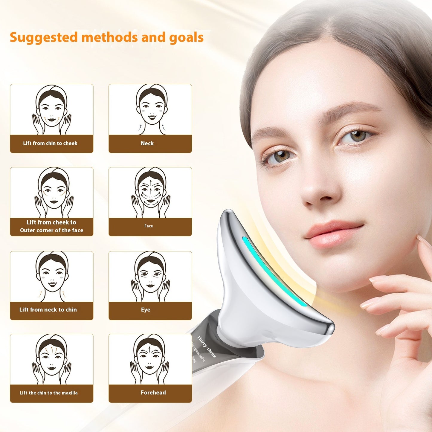 Neck-removing Pattern French Pattern Beauty Instrument Face Lifting And Tightening