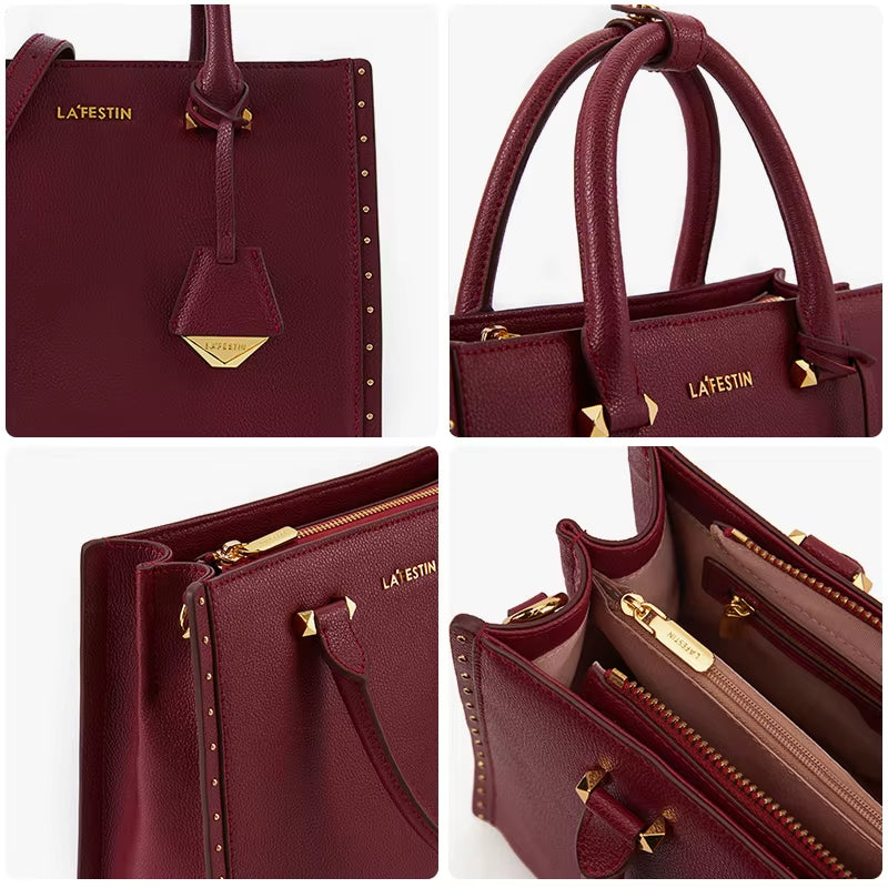 New Women Leather Tote Bags Luxury Multifunctional Versatile Ladies Fashion Shoulder Crossbody Designer Handbag
