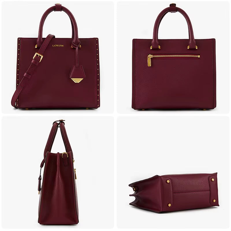 New Women Leather Tote Bags Luxury Multifunctional Versatile Ladies Fashion Shoulder Crossbody Designer Handbag
